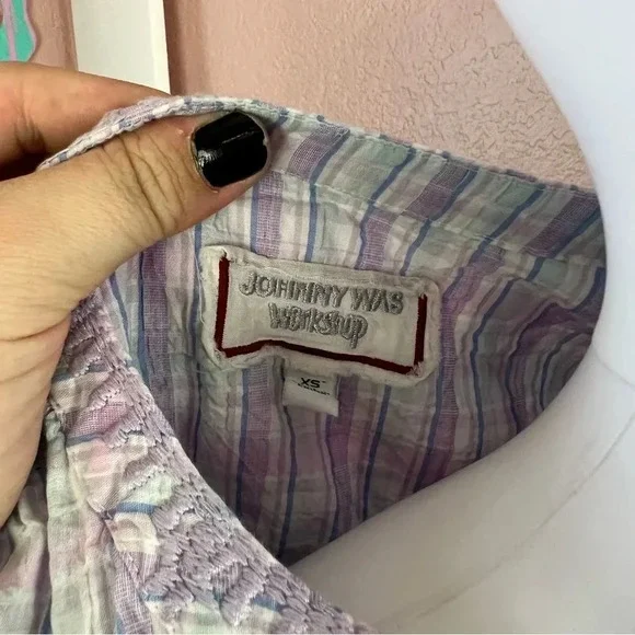 Johnny Was Puff Sleeve Blouse - Picture 9 of 13